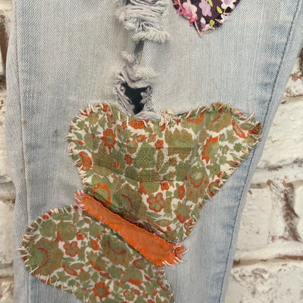 PAPAYA Embroidered Light Blue Jeans - Picture 3 of 15